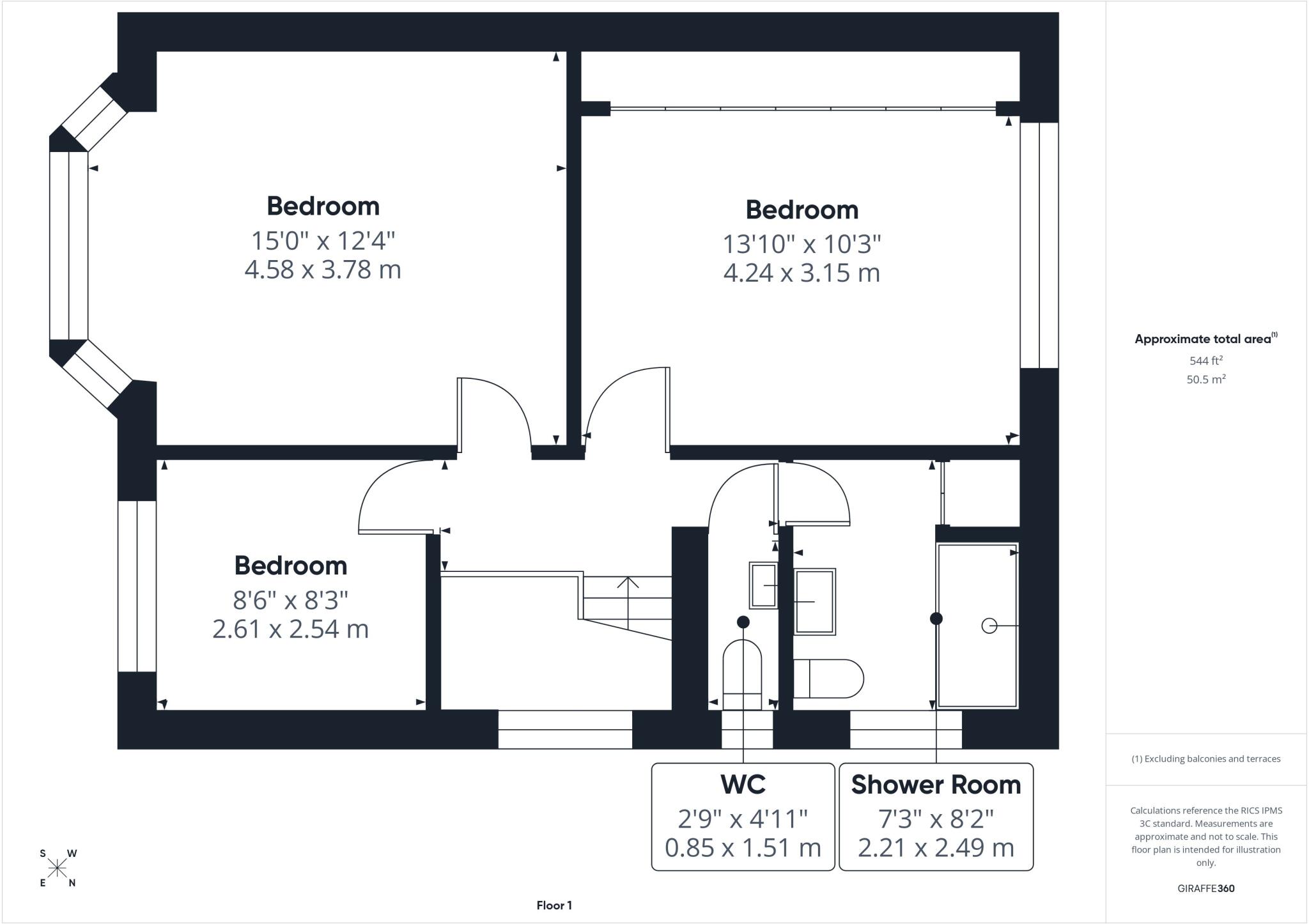 Ashford Road, Bournemouth, Dorset, BH6 floorplan