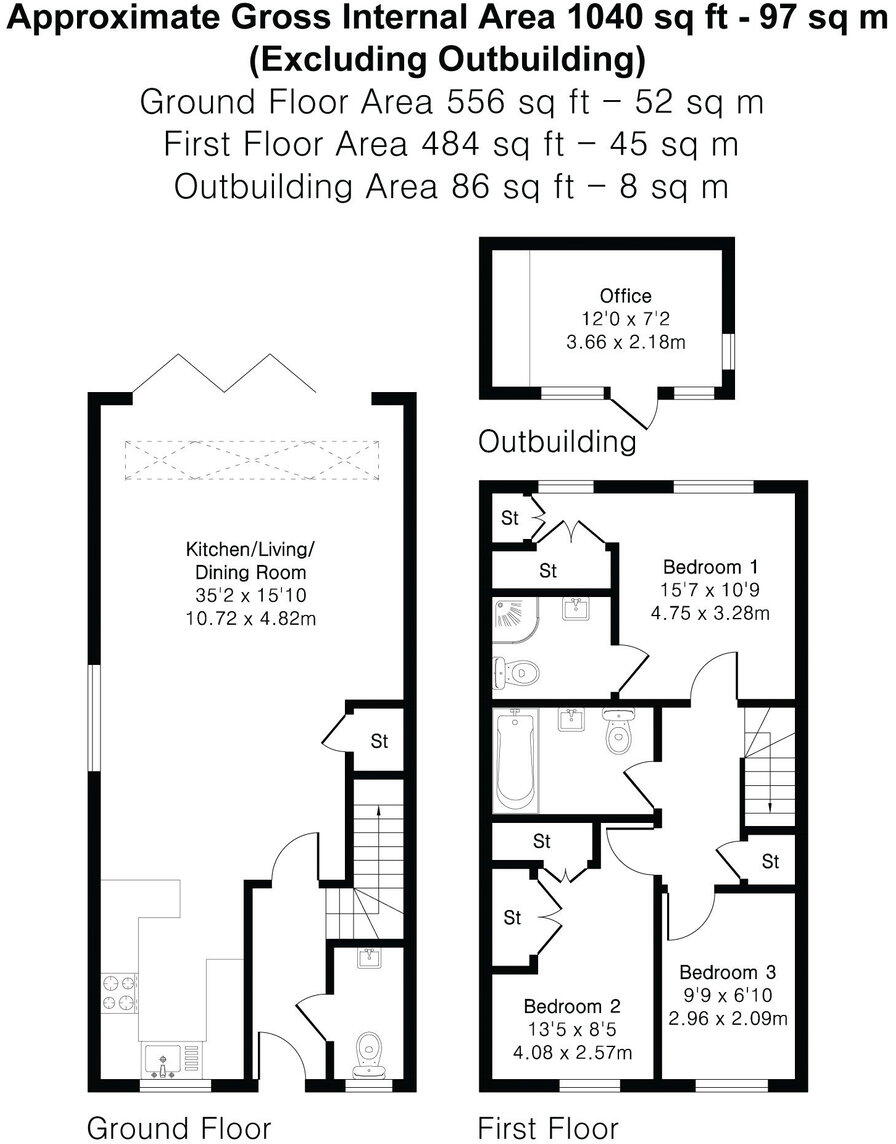 Chilworth, Guildford, GU4 floorplan