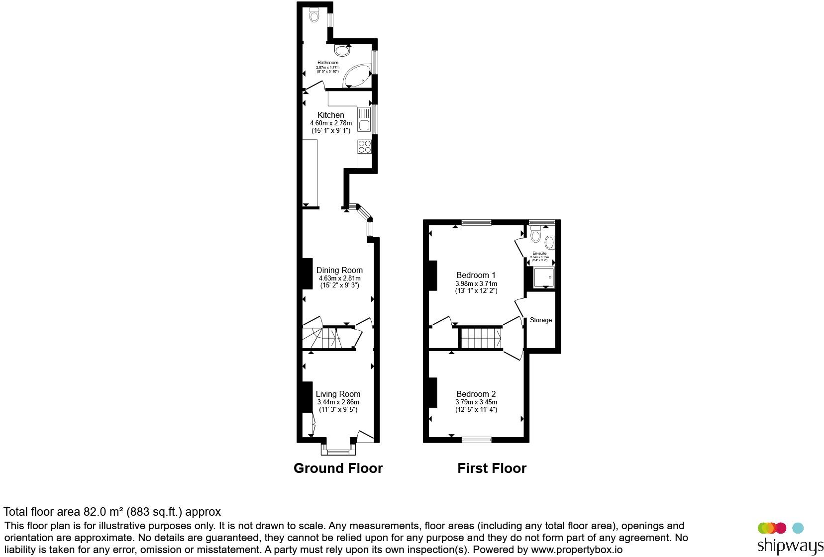 Cinder Bank, Dudley floorplan