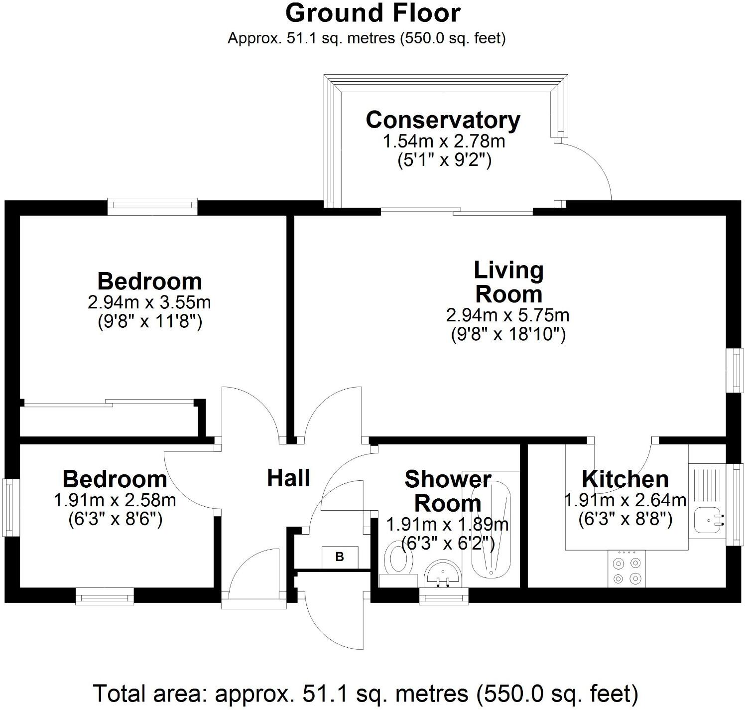 Rochester Avenue, NG4 floorplan