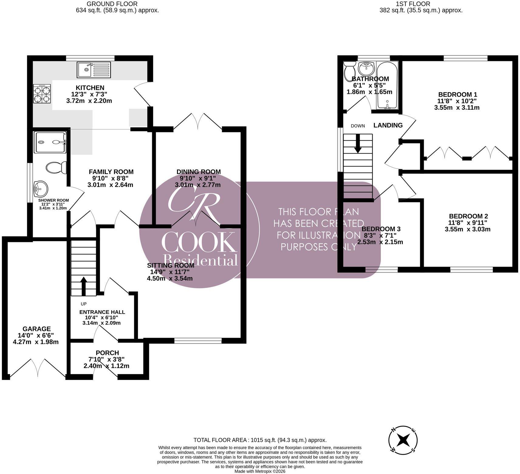 Hulbert Close, Swindon Village floorplan
