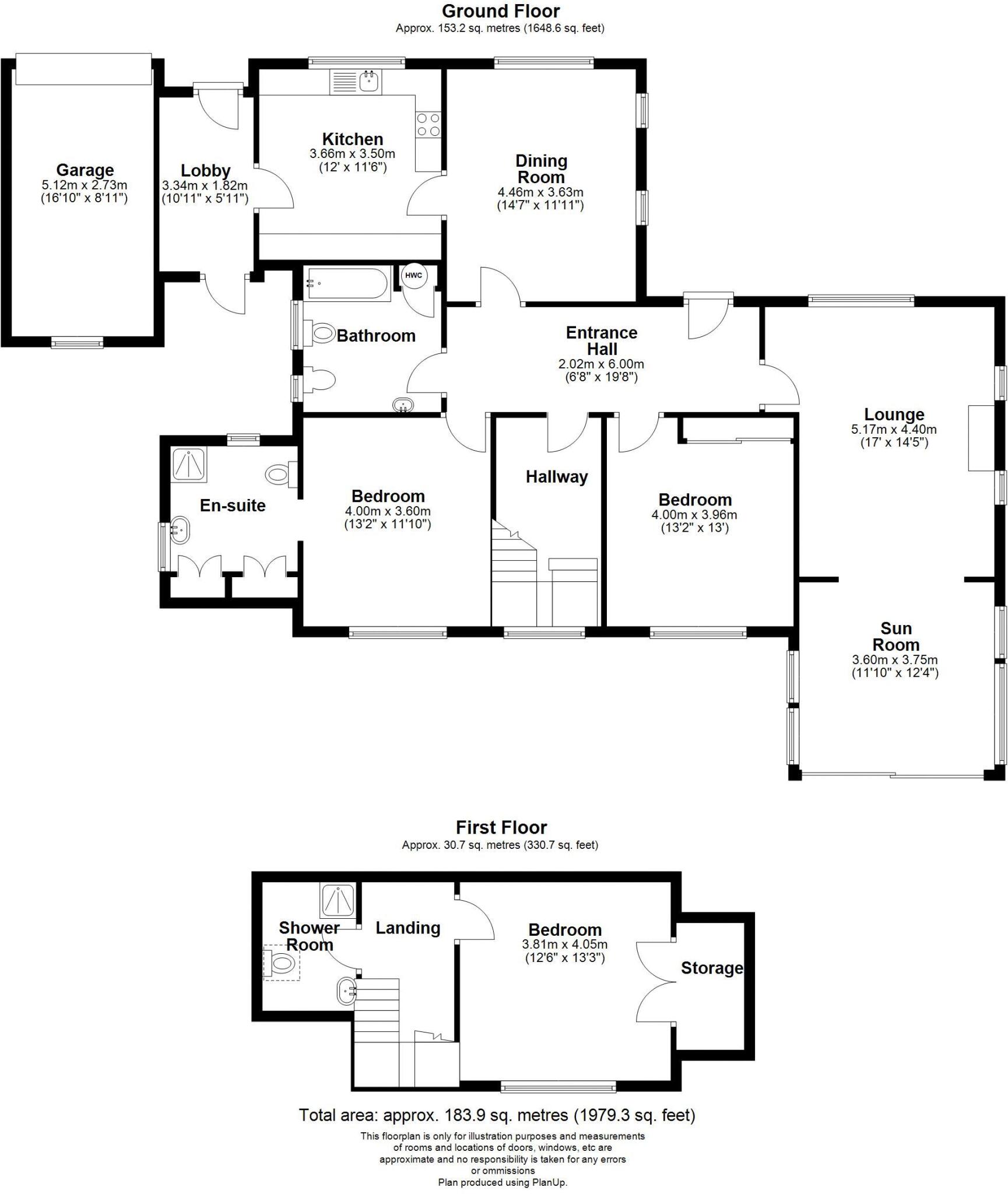 Higher Warborough Road Galmpton Brixham floorplan