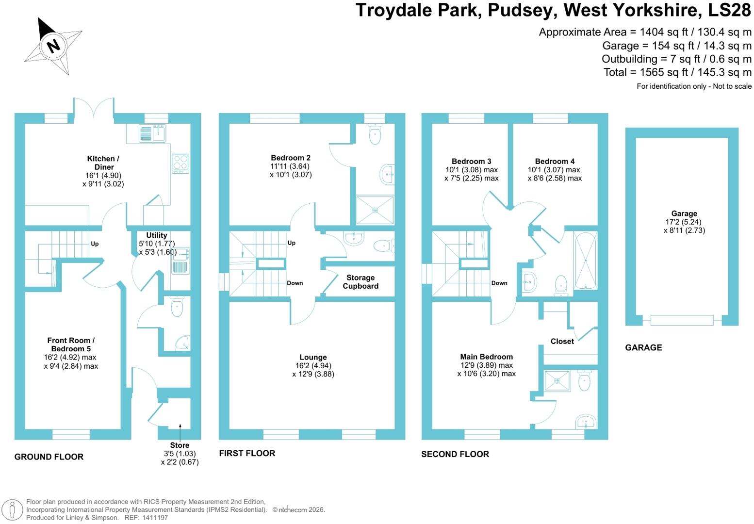 Troydale Park, Pudsey, West Yorkshire, UK, LS28 floorplan
