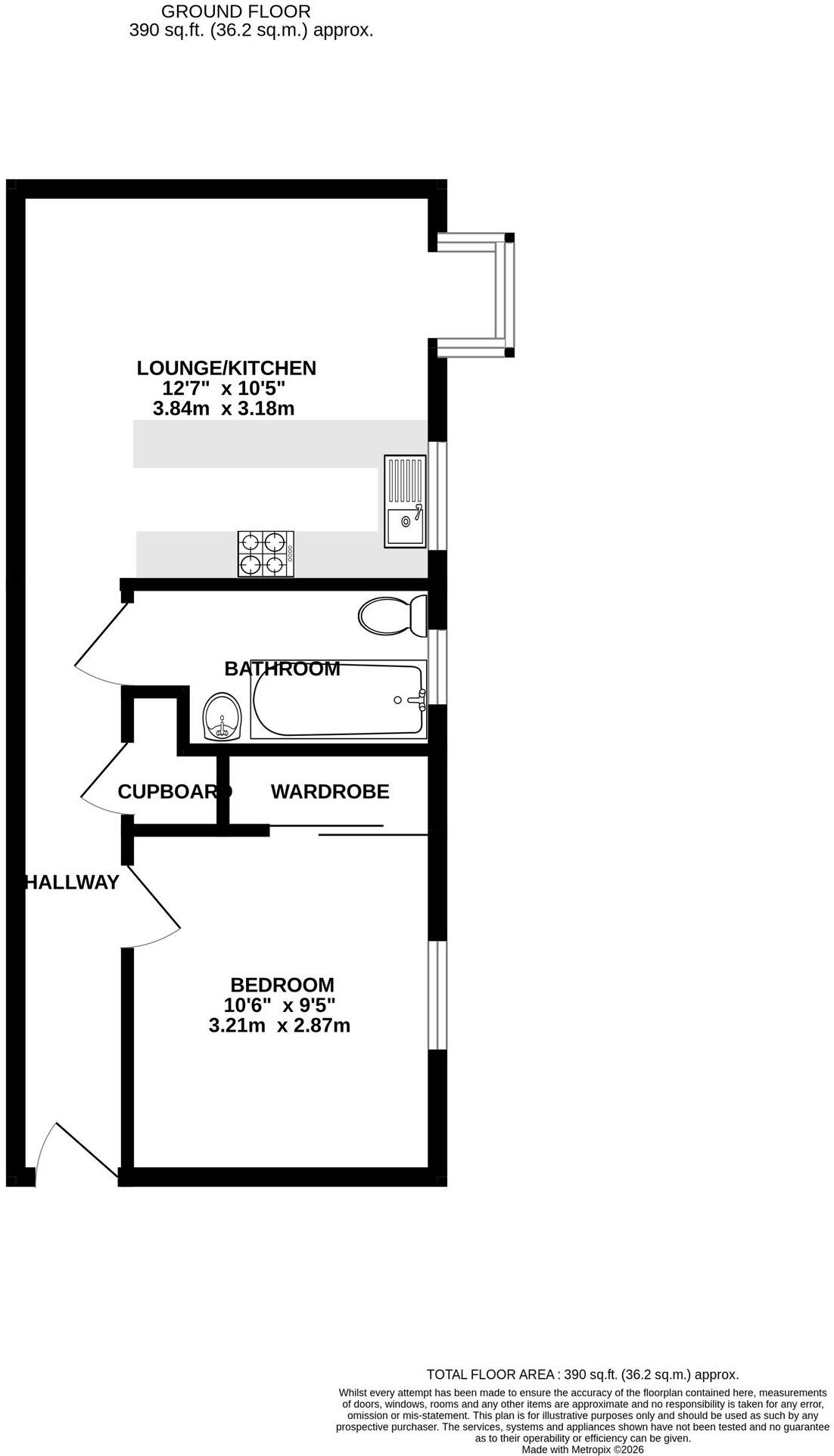 Ferrier Close, Parkwood, Gillingham, ME8 floorplan