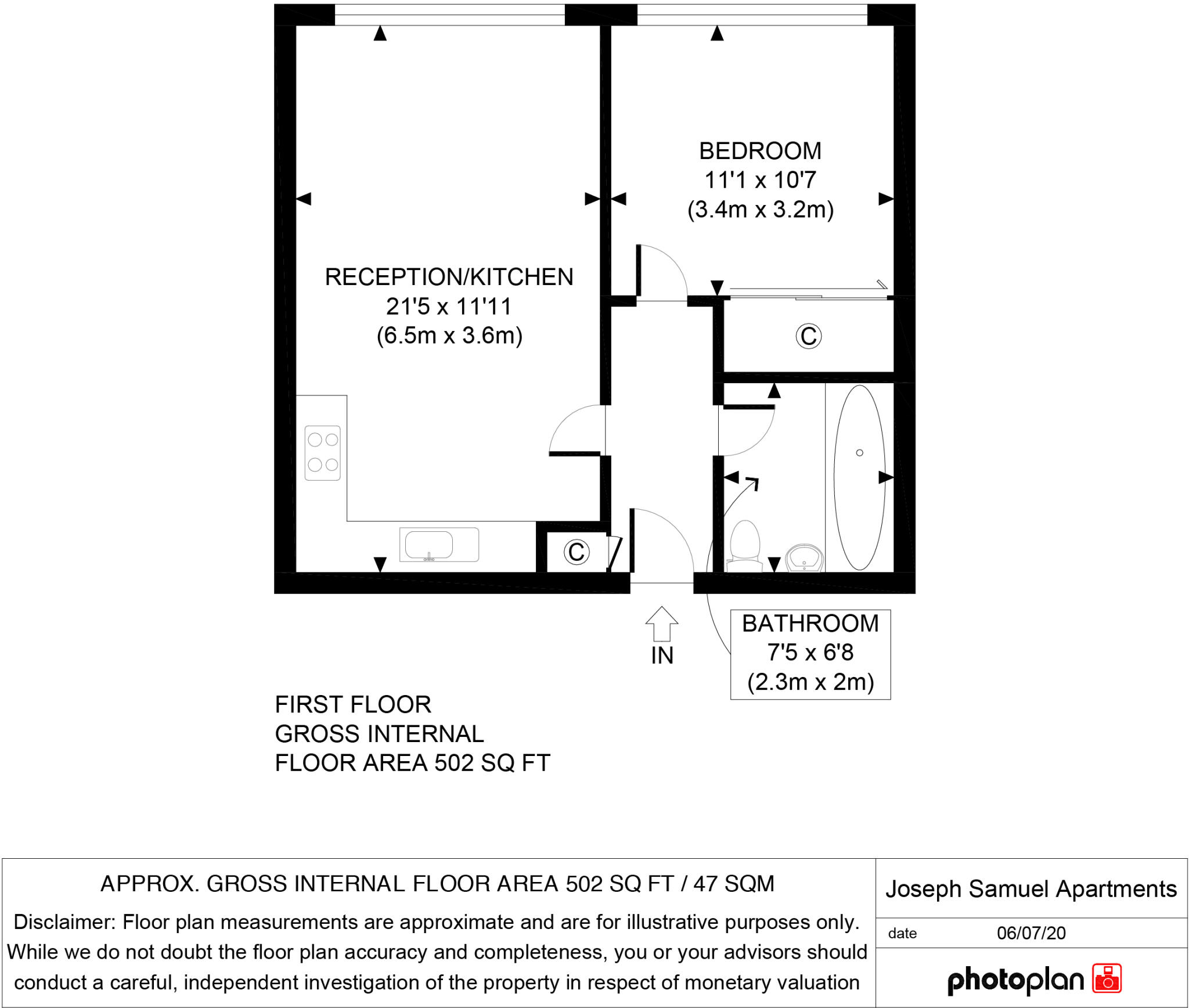 Samuel jackson Apartments, Croydon Road, Beckenham floorplan