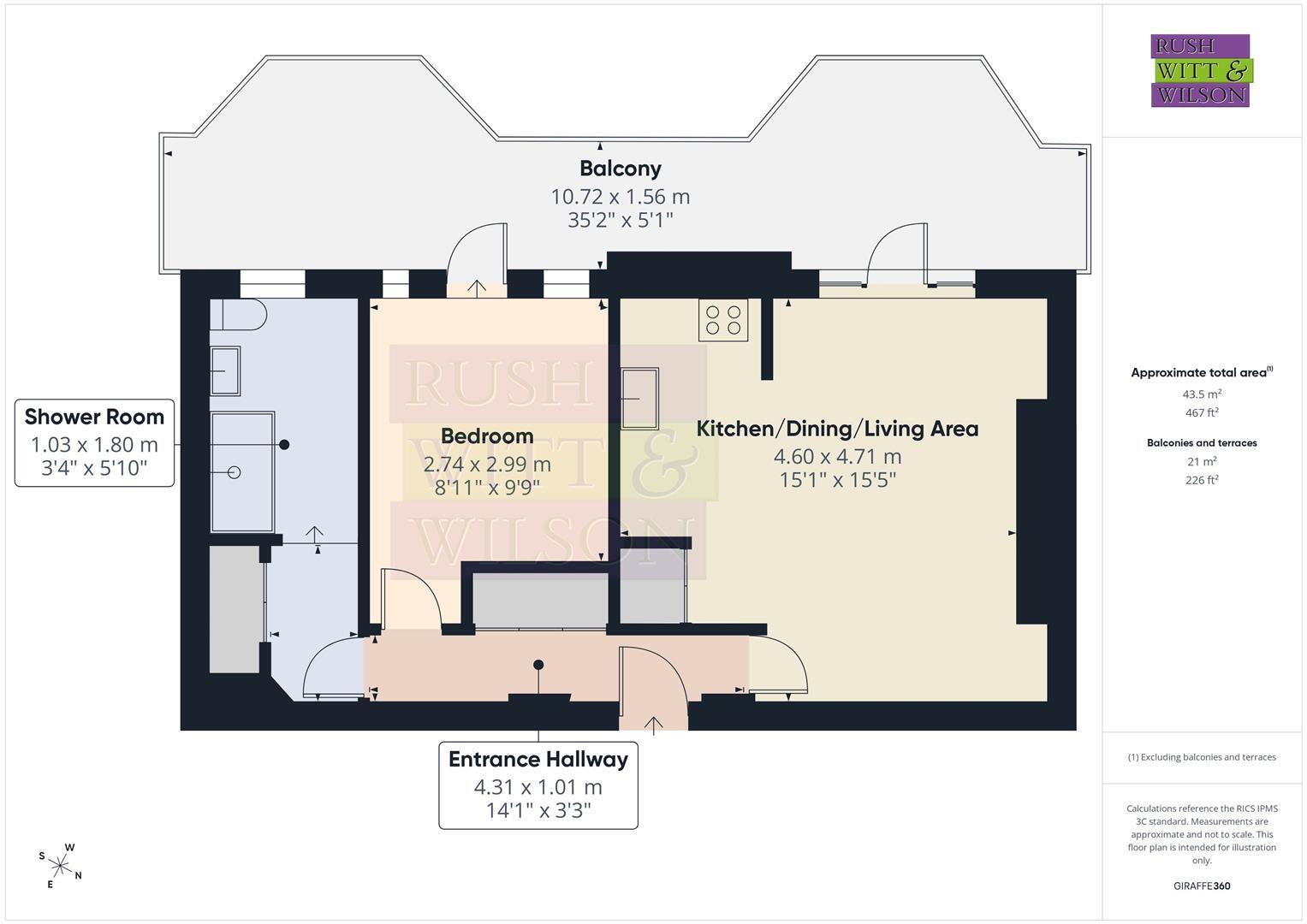 De La Warr Parade, Bexhill-On-Sea floorplan