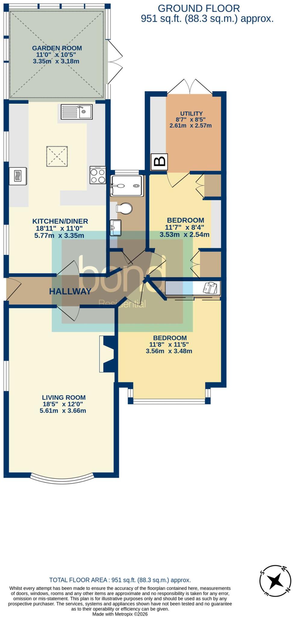 The Ridge, Little Baddow, Chelmsford, CM3 floorplan