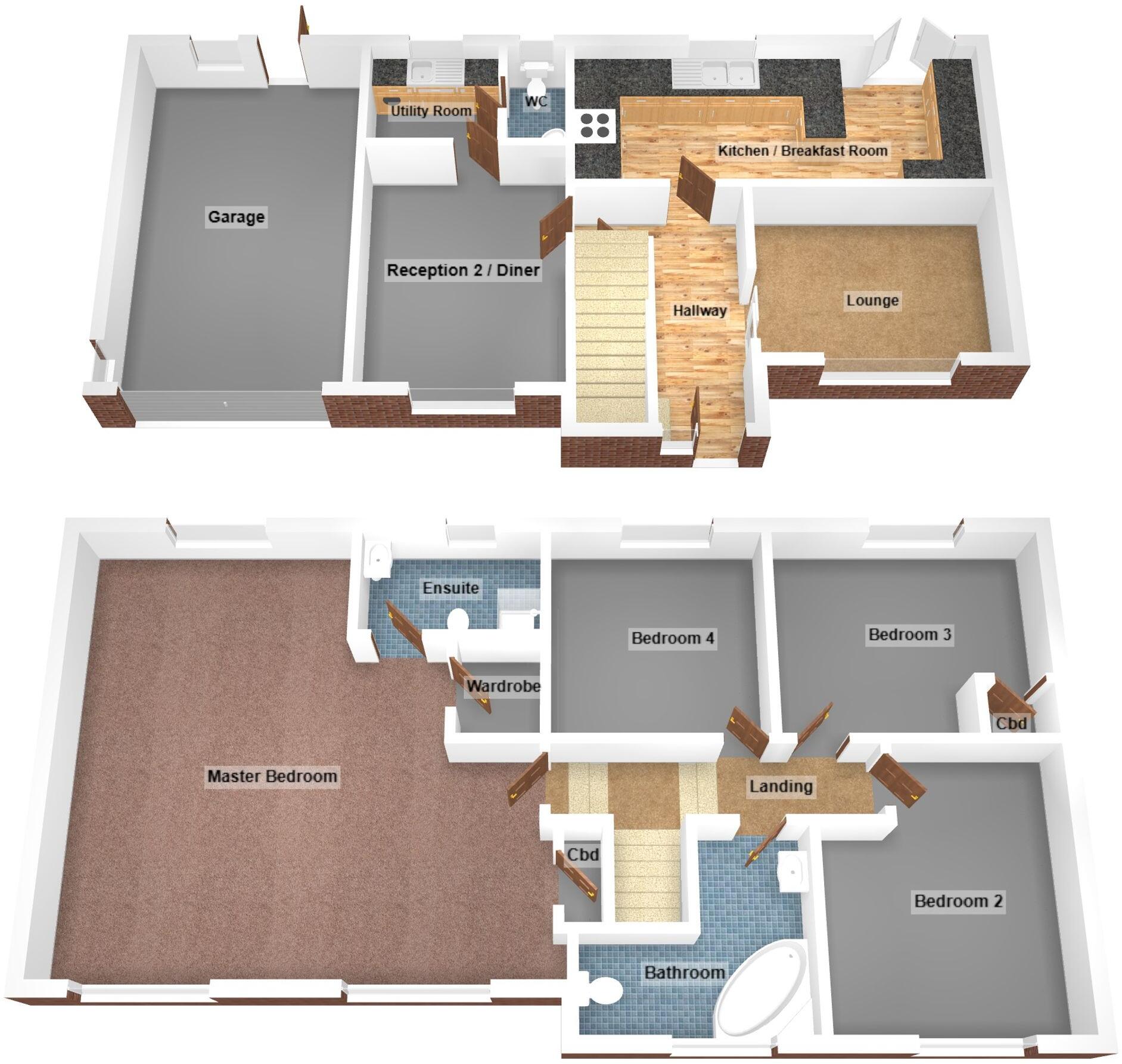 Vale View, Sarn, CF32 floorplan