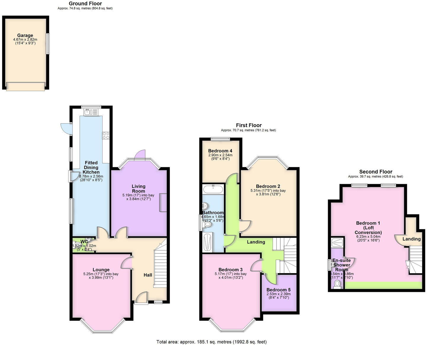 Roe Lane, Southport floorplan