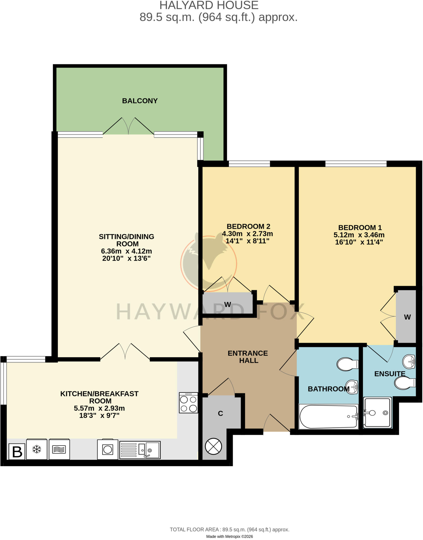 8, Halyard House, Avenue Road, Lymington, Hampshire, SO41 floorplan