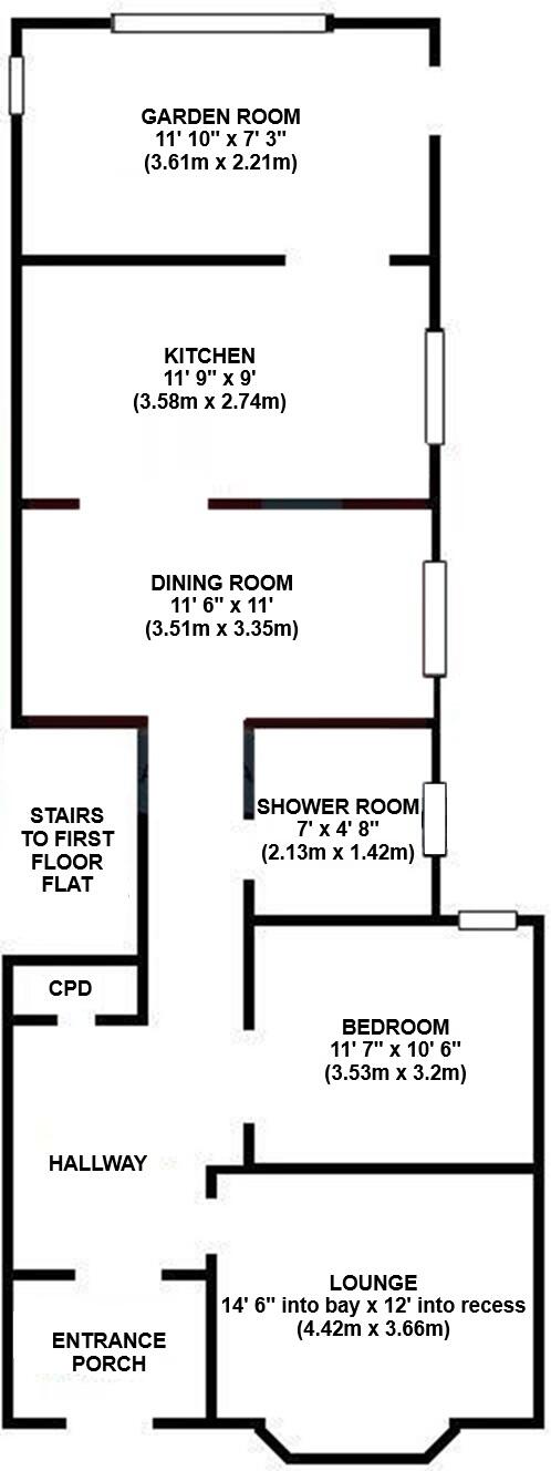 Sterte Esplanade, Poole floorplan