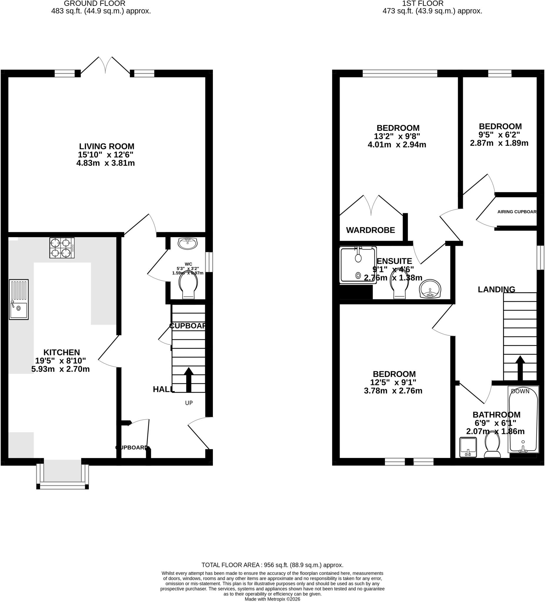 Ulverston Close, St. Albans, Hertfordshire, AL1 floorplan