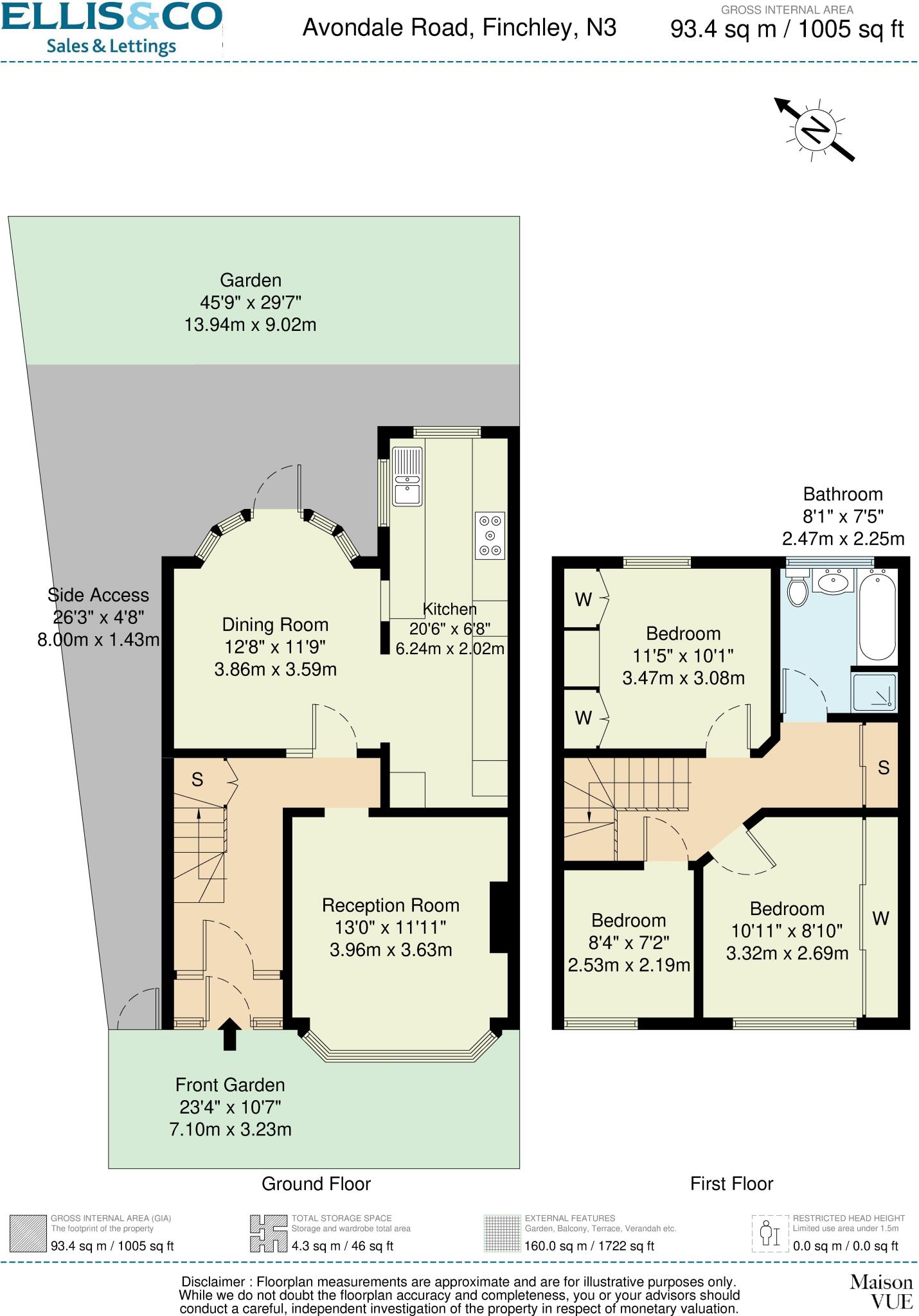 Avondale Road, Finchley, N3 floorplan