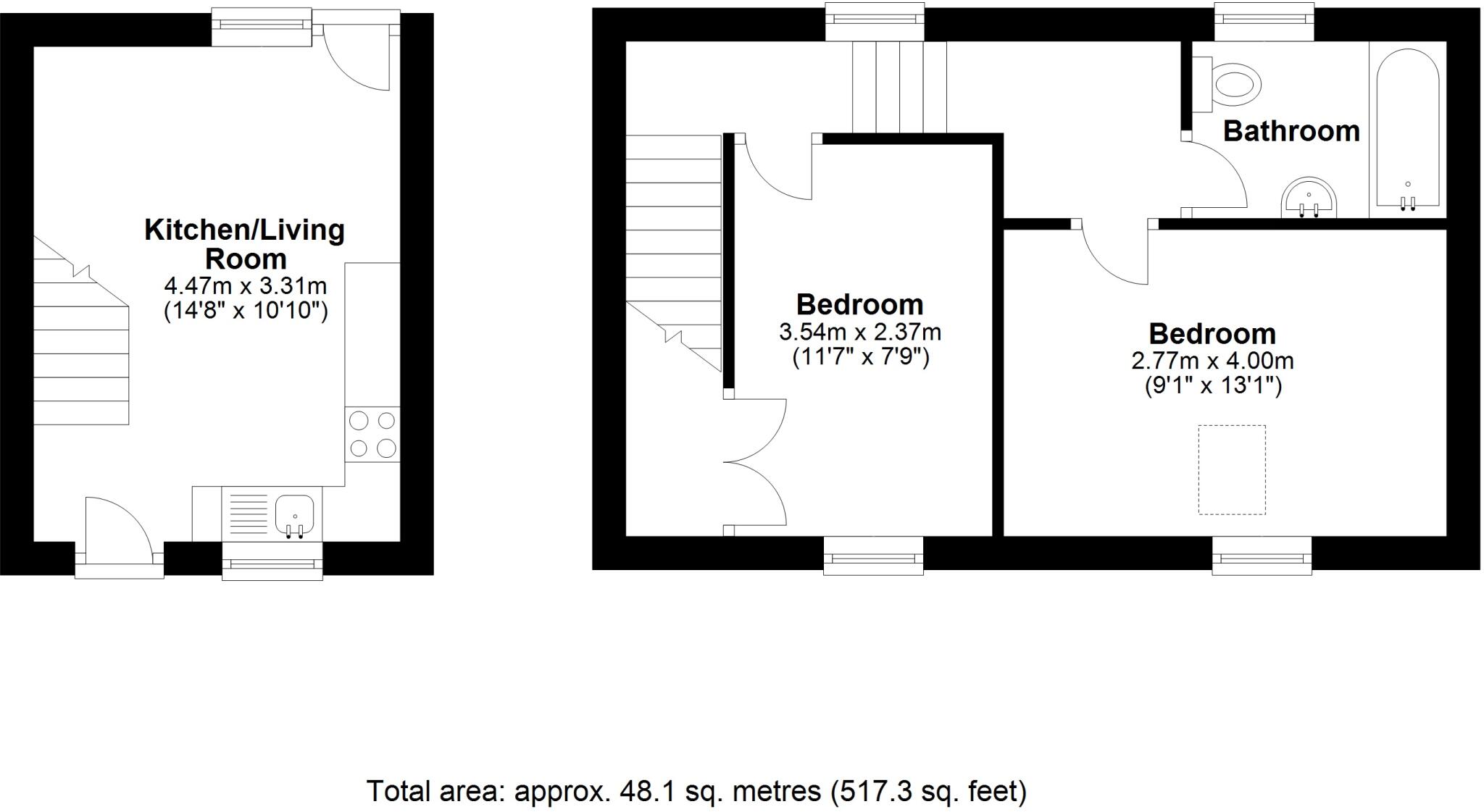 The Old Smokery, Seahouses, Northumberland, NE68 floorplan