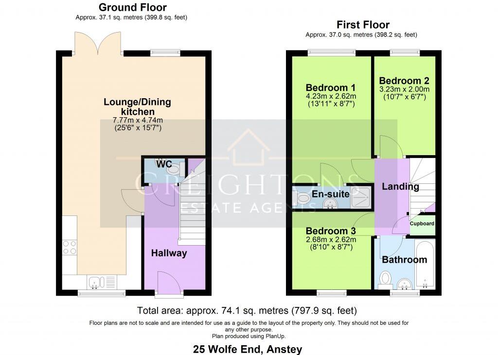 Wolfe End, Anstey floorplan