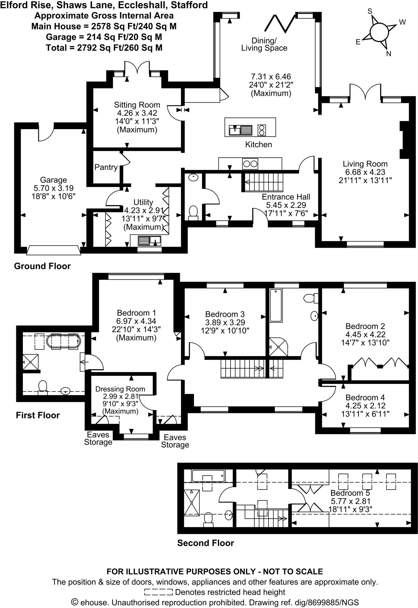 Elford Rise, Shaws Lane, Eccleshall, Stafford floorplan