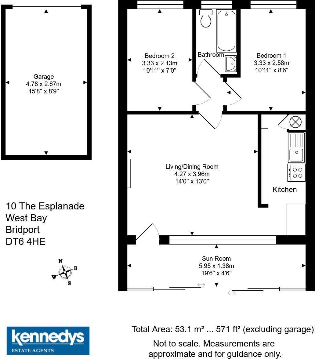 10, The Esplanade, West Bay, Bridport, DT6 floorplan