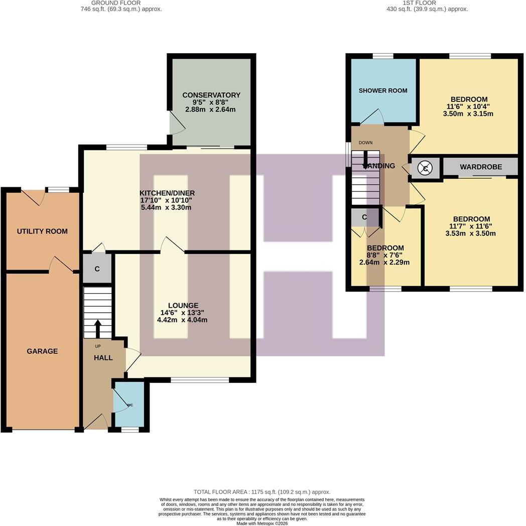 Burnet Close, Ingleby Barwick floorplan