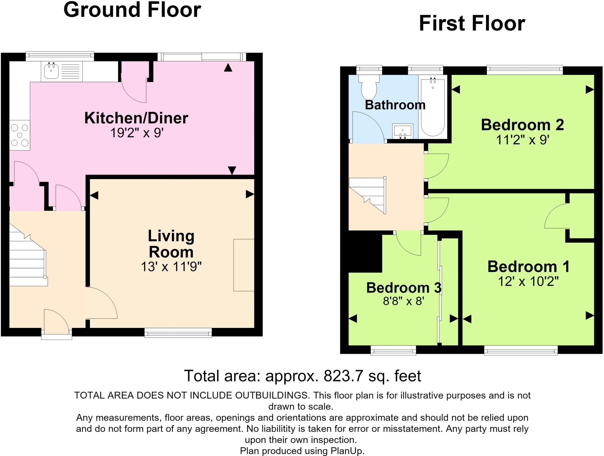 Whitelot Close, Southwick floorplan