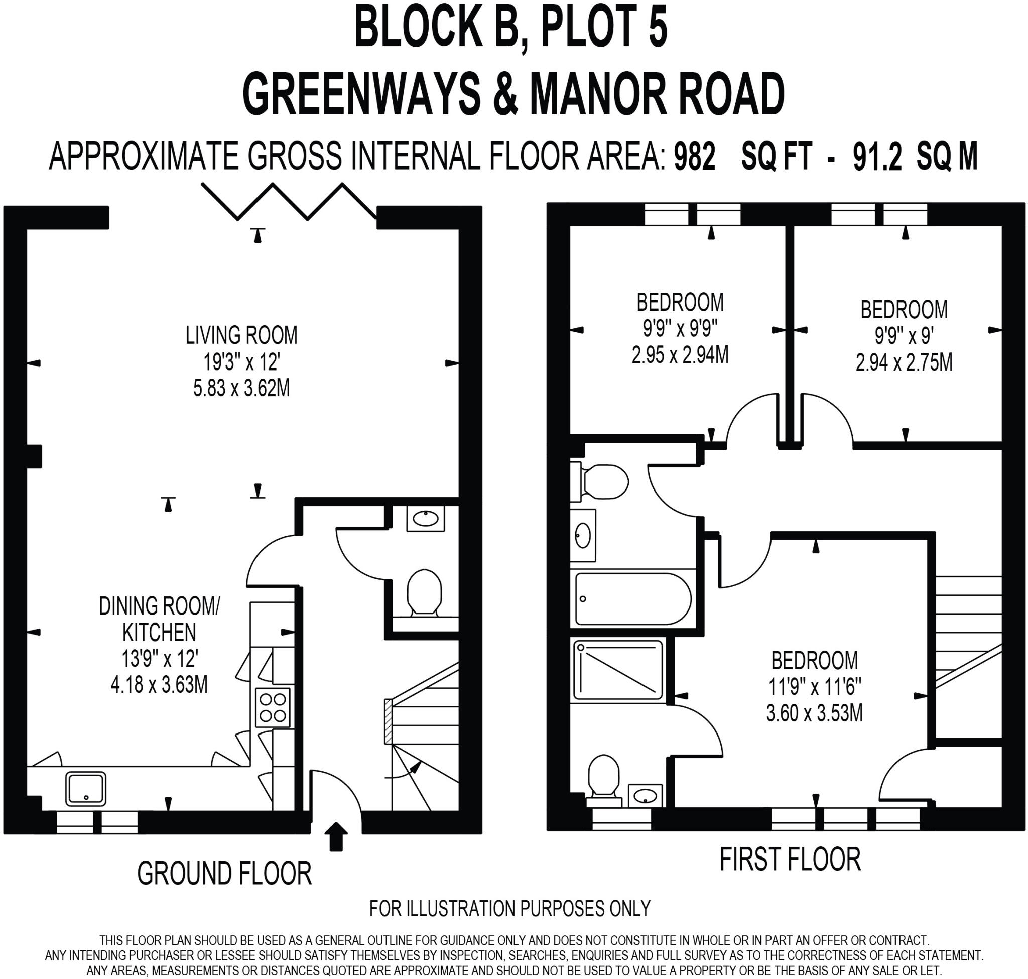 Manor Road South, Esher, Surrey, KT10 floorplan