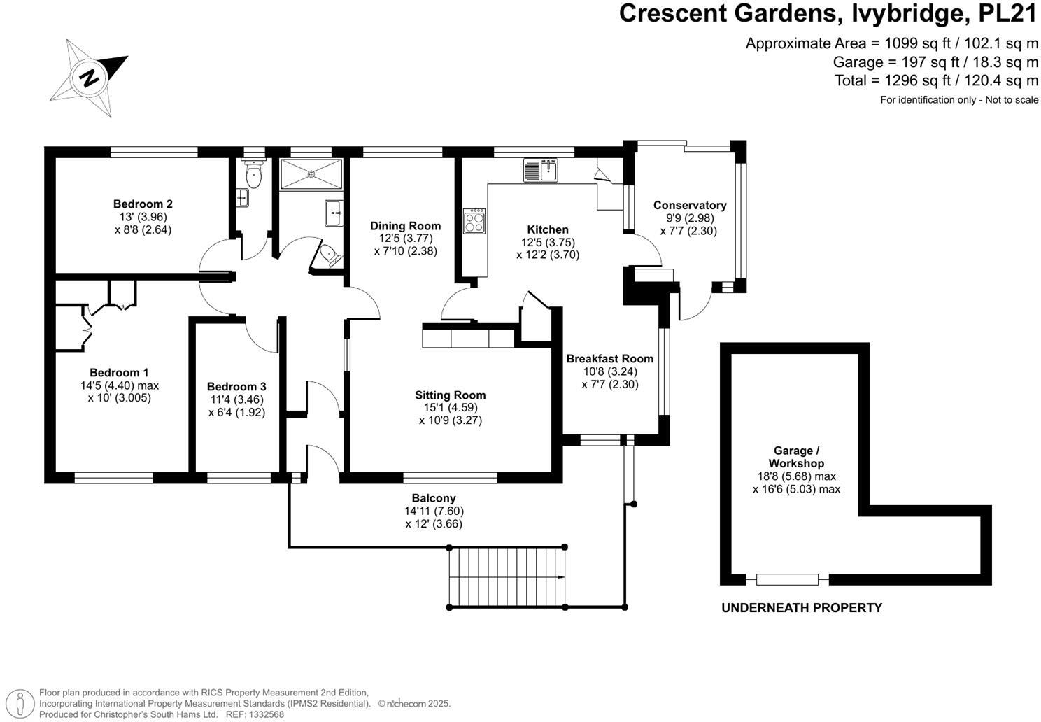 Crescent Gardens, Ivybridge floorplan