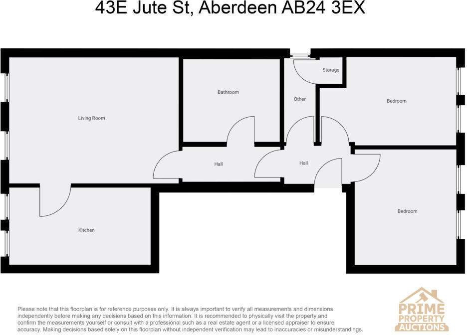 43e Jute Street, Aberdeen, AB24 3EX floorplan