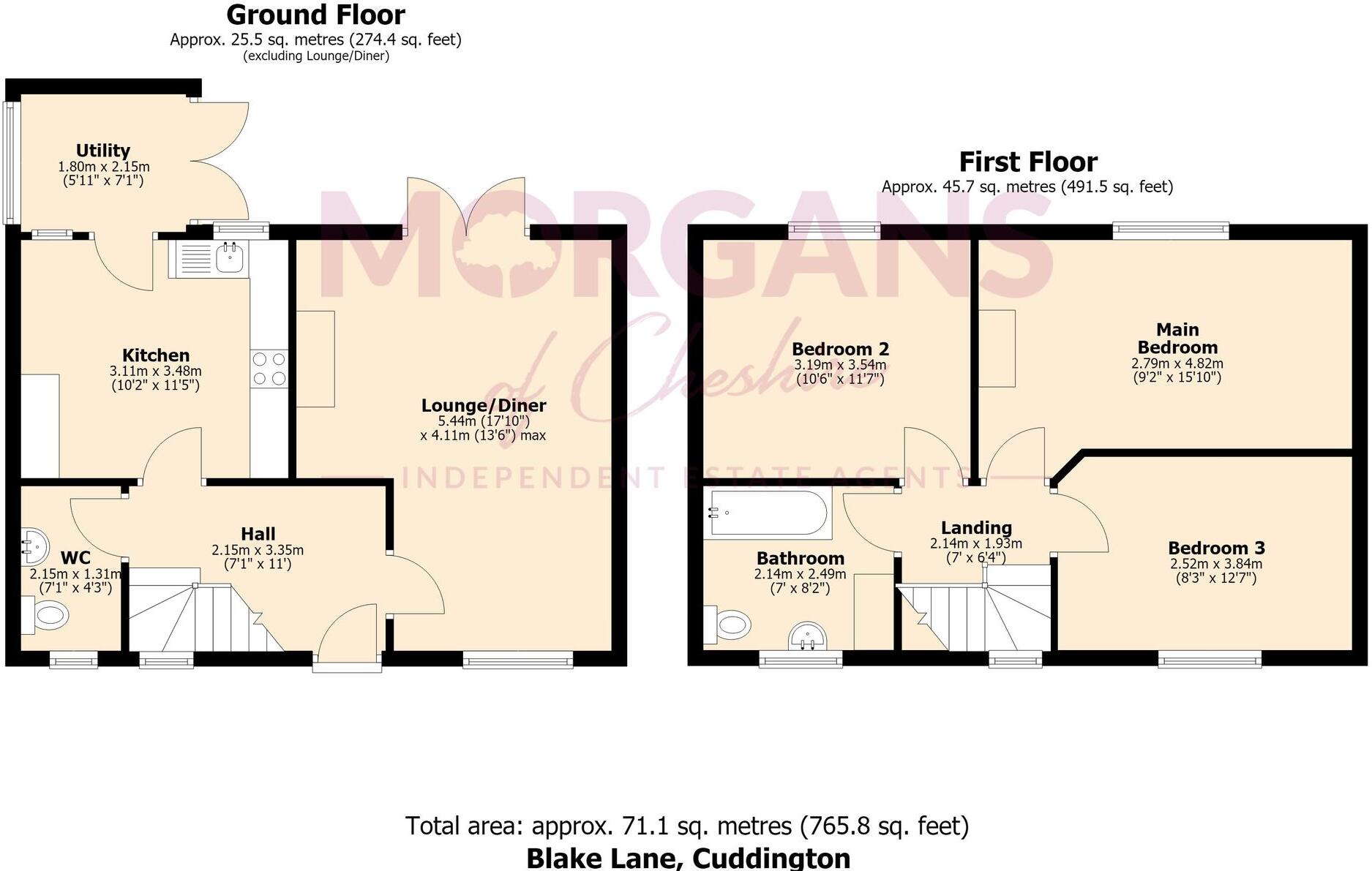 Blake Lane, Sandiway, CW8 floorplan