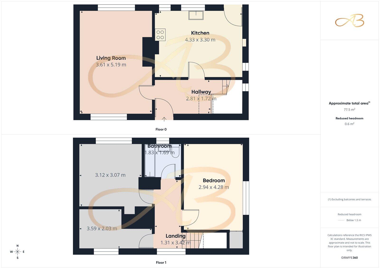 Langridge Crescent, Middlesbrough, TS3 floorplan