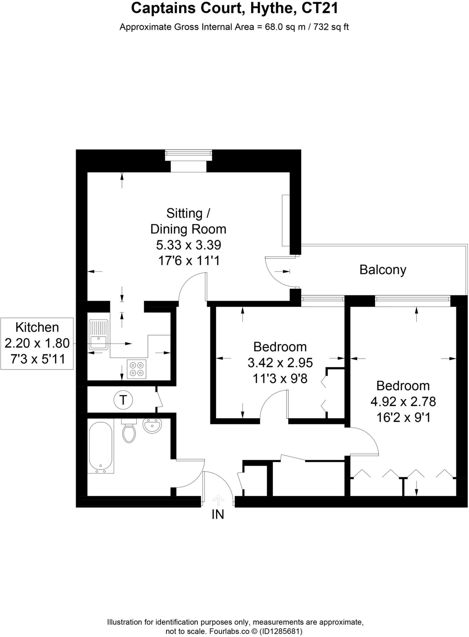 Captains Court, Stade Street, CT21 floorplan