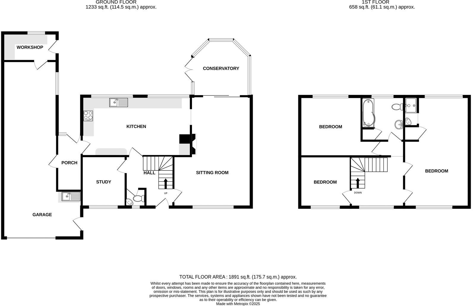 61 Woodland Drive, Woodhall Spa floorplan