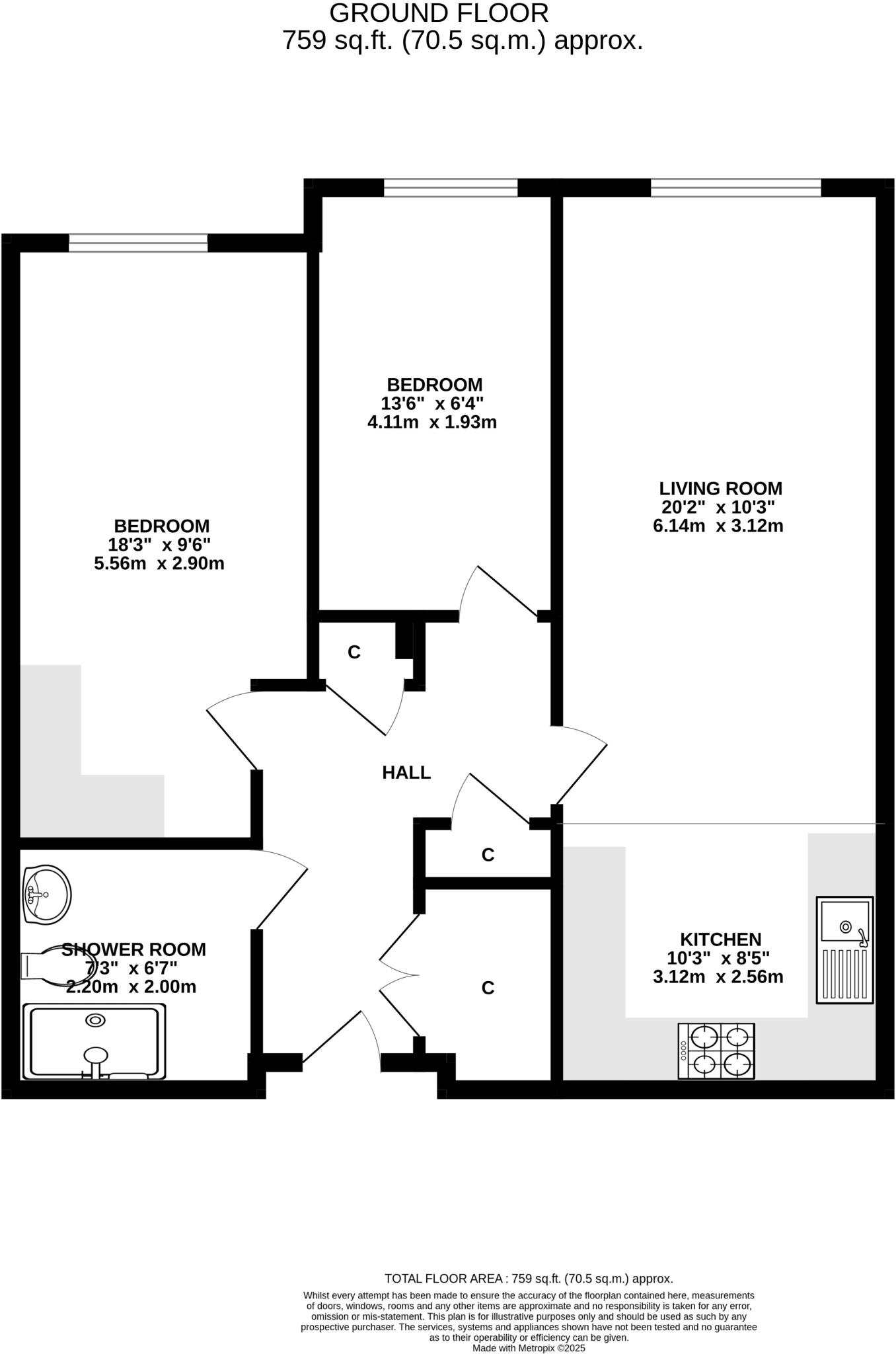 Wordsworth Close, Kings Park, St. Albans, Hertfordshire, AL3 floorplan