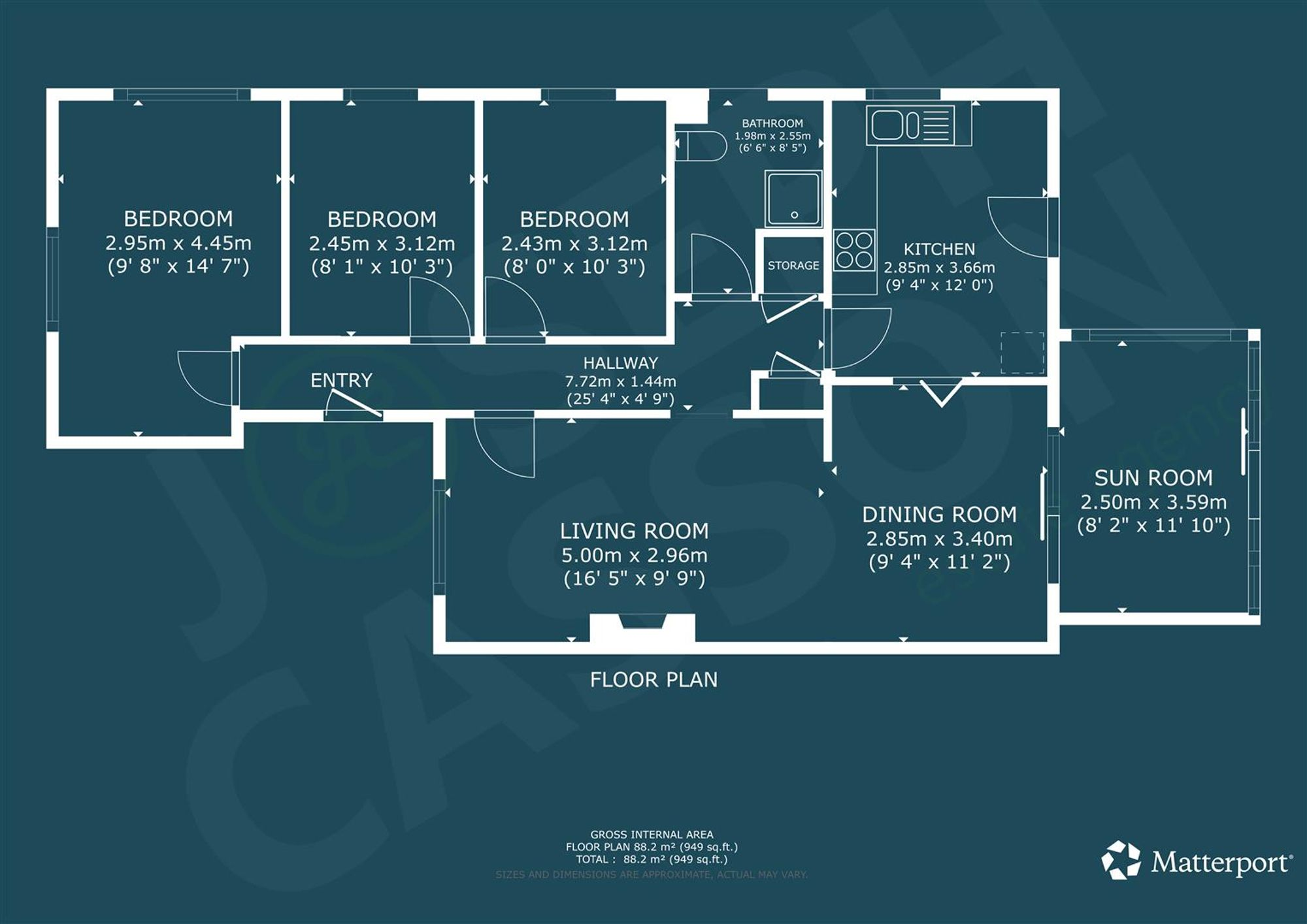 Crowcombe Walk, Bridgwater, TA6 floorplan