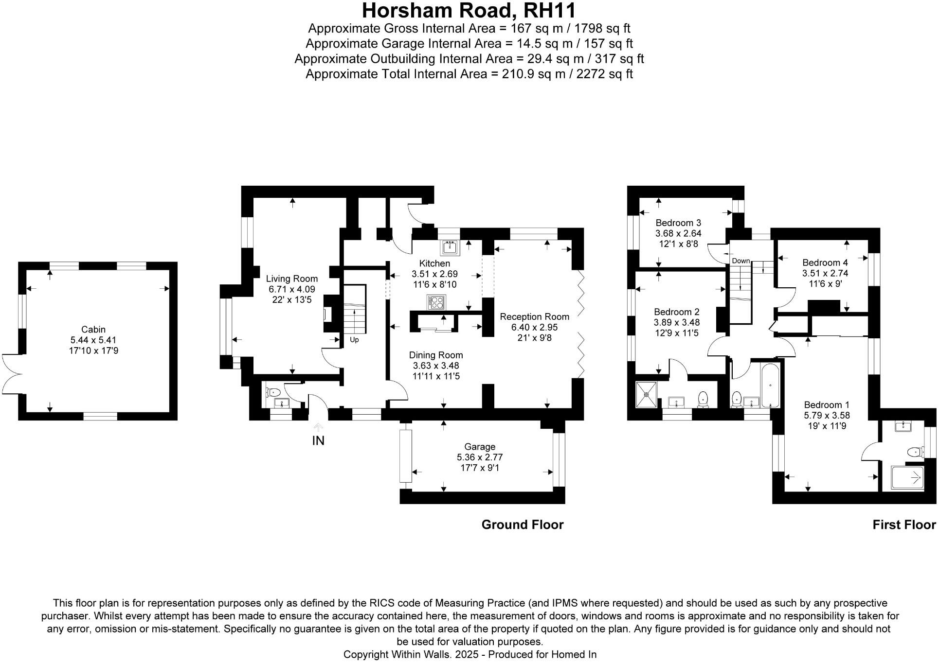 Horsham Road, Crawley, West Sussex, RH11 floorplan
