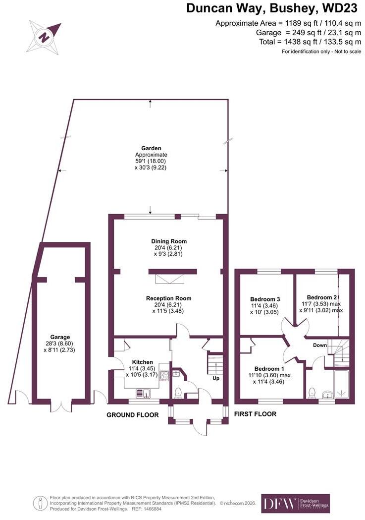 Duncan Way, Bushey, WD23 floorplan