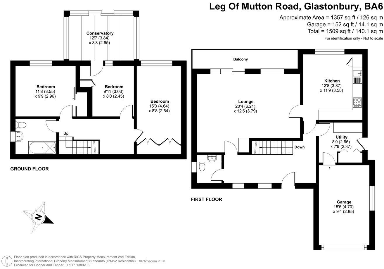 Leg of Mutton Road, Glastonbury, BA6 floorplan