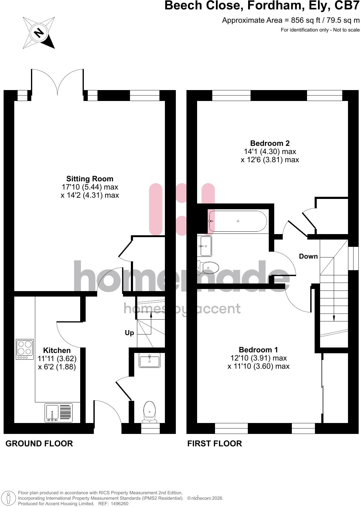 Beech Close, Fordham, Cambridgeshire floorplan