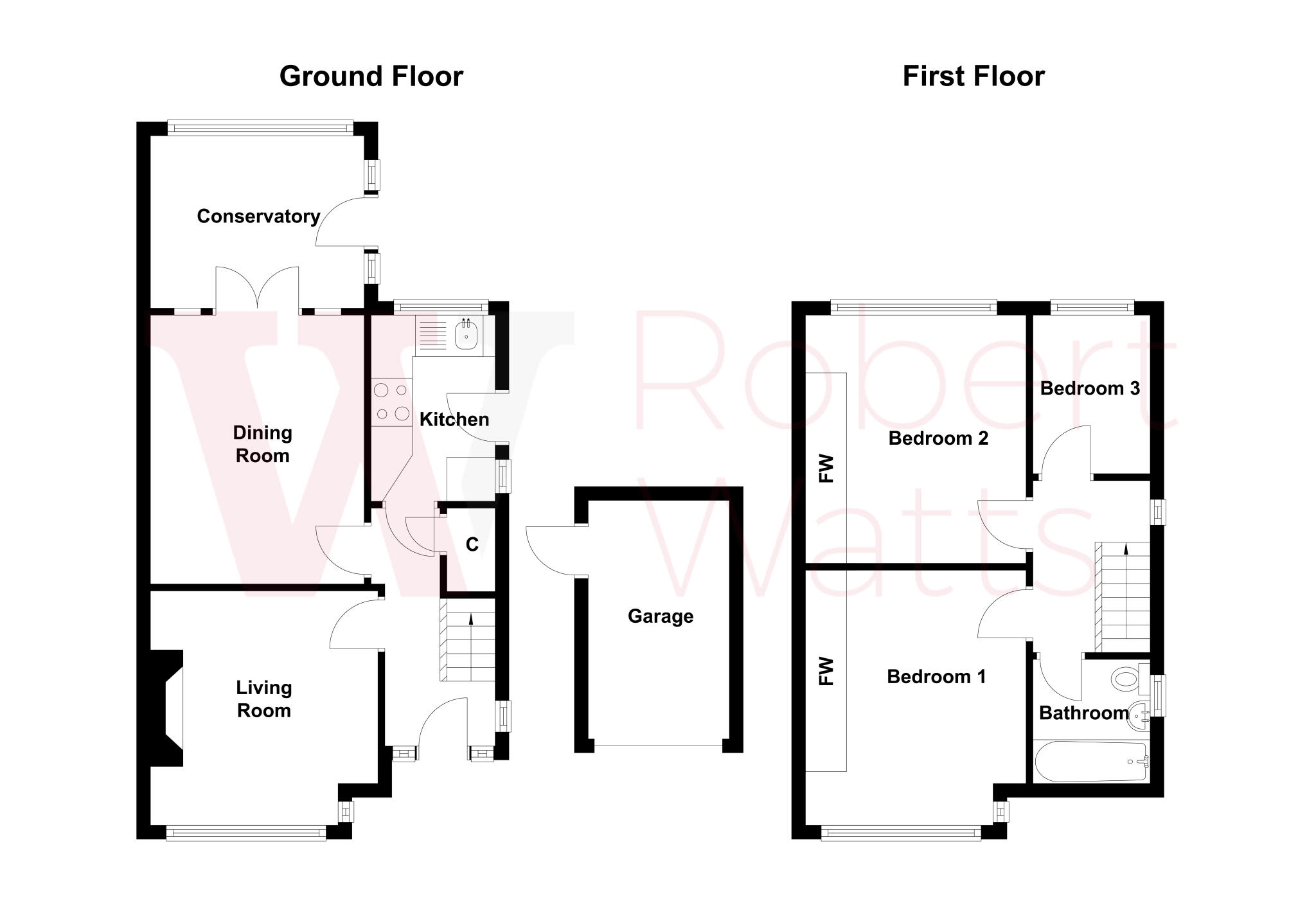 Ghyllroyd Drive, Birkenshaw, Bradford, West Yorkshire, BD11 floorplan