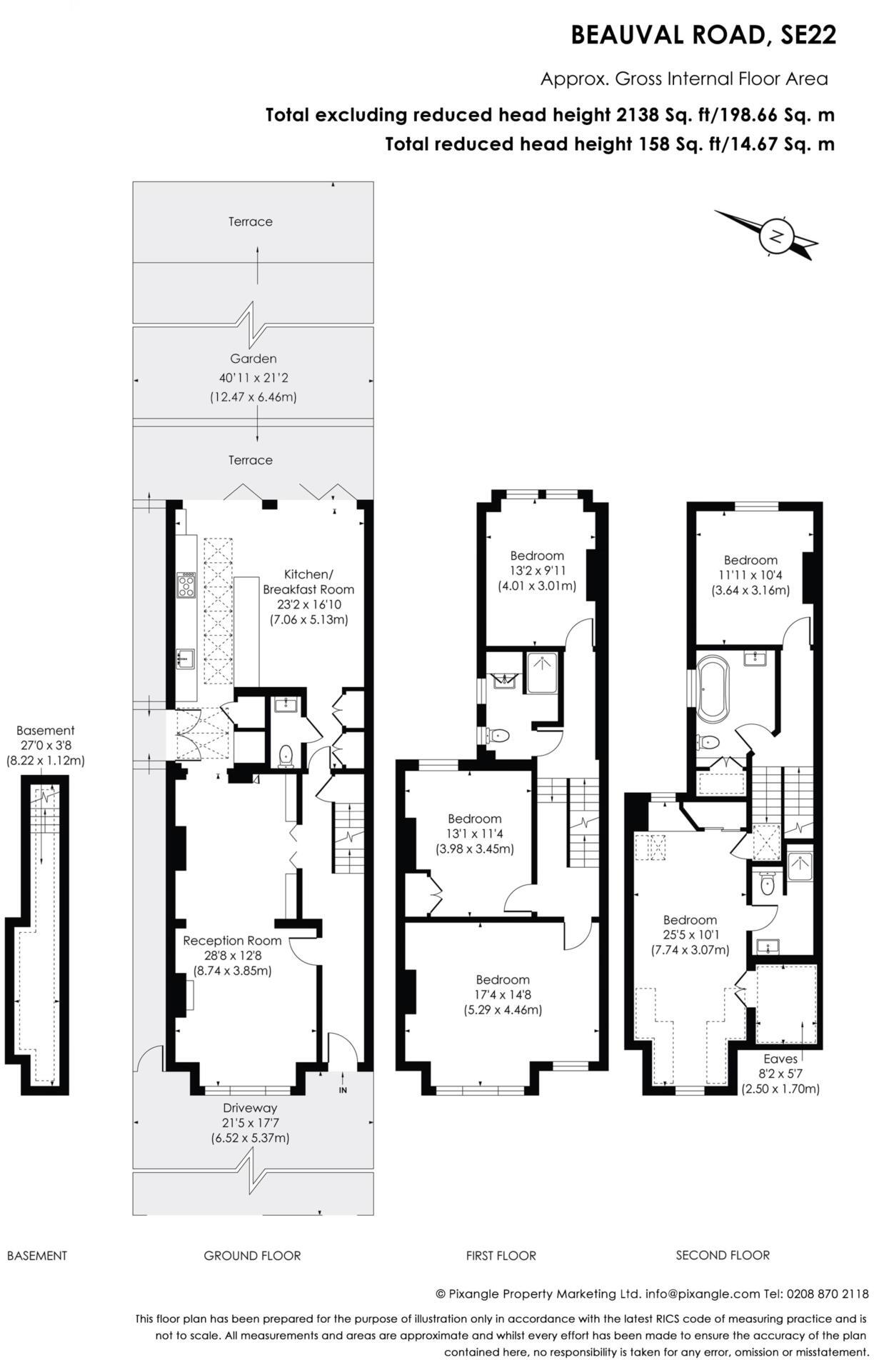 Beauval Road Dulwich SE22 8UH floorplan