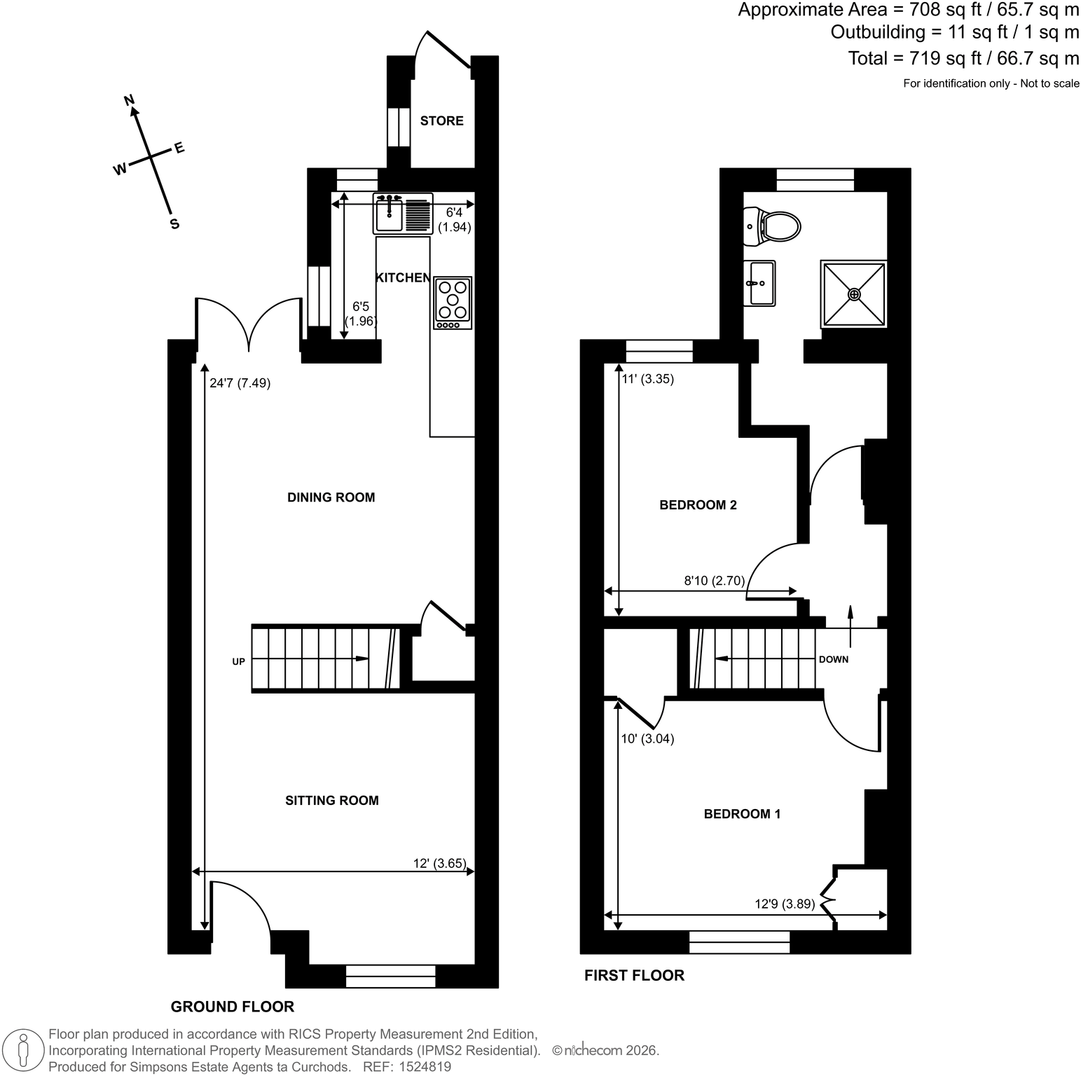 School Road, East Molesey, KT8 floorplan