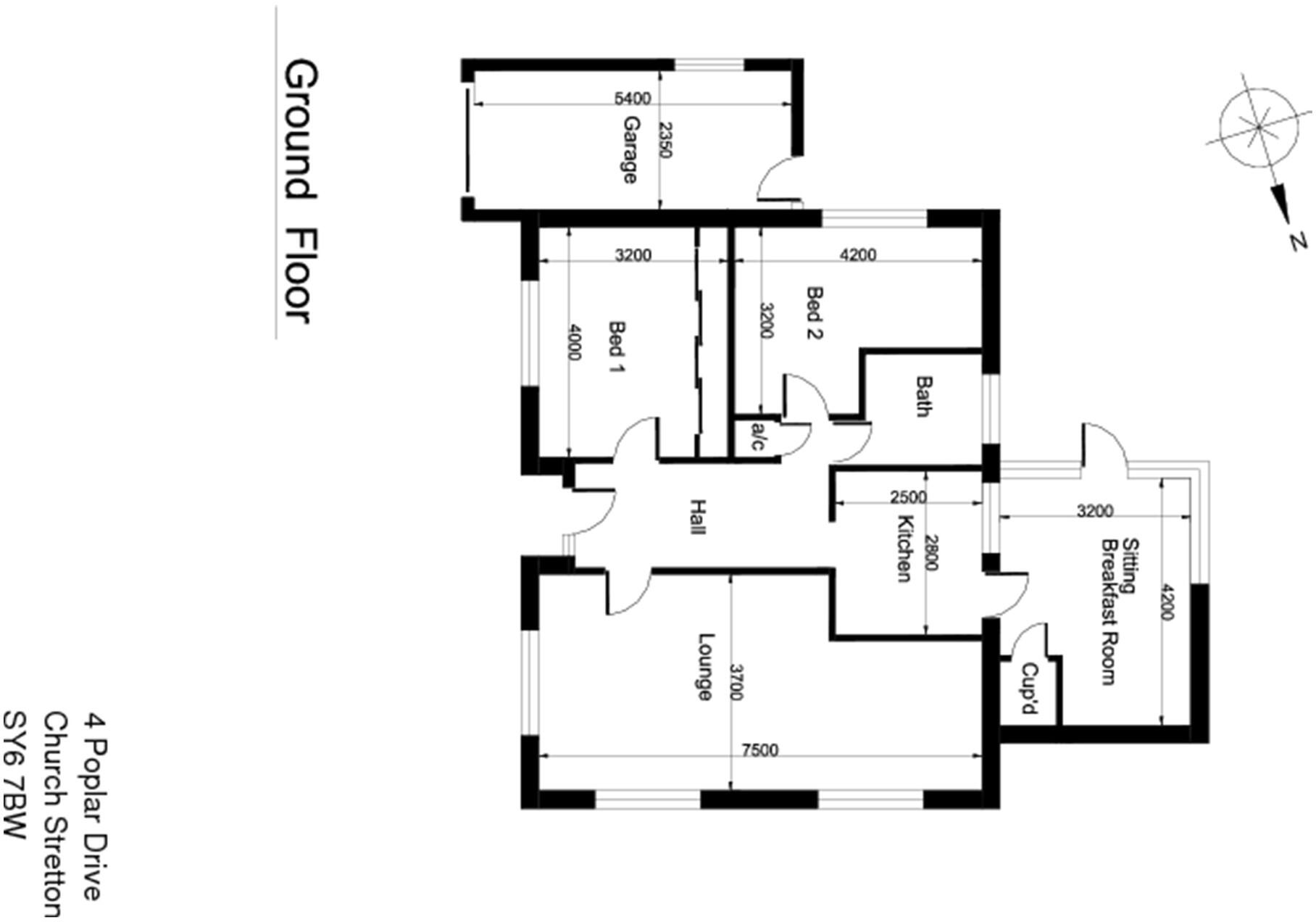 4 Poplar Drive, Church Stretton, Shropshire, SY6 7BW floorplan