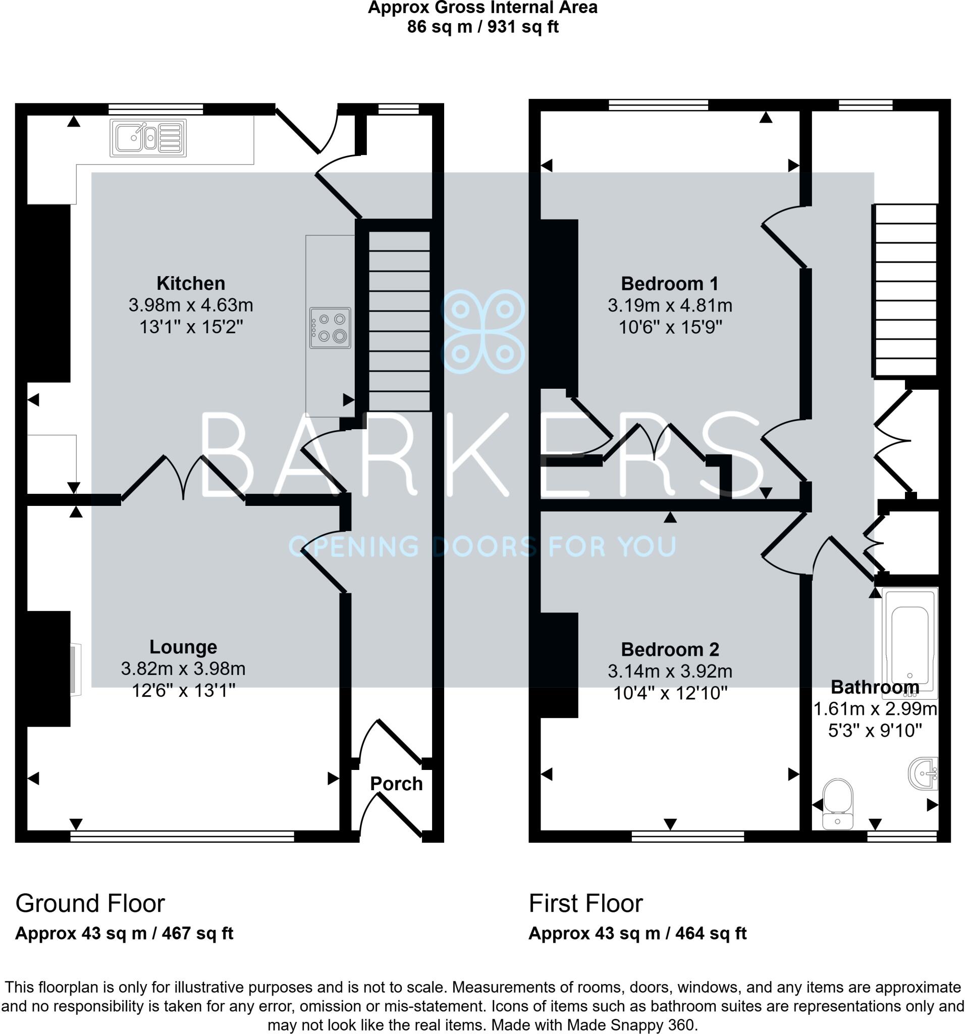Shetcliffe Lane, Bradford floorplan