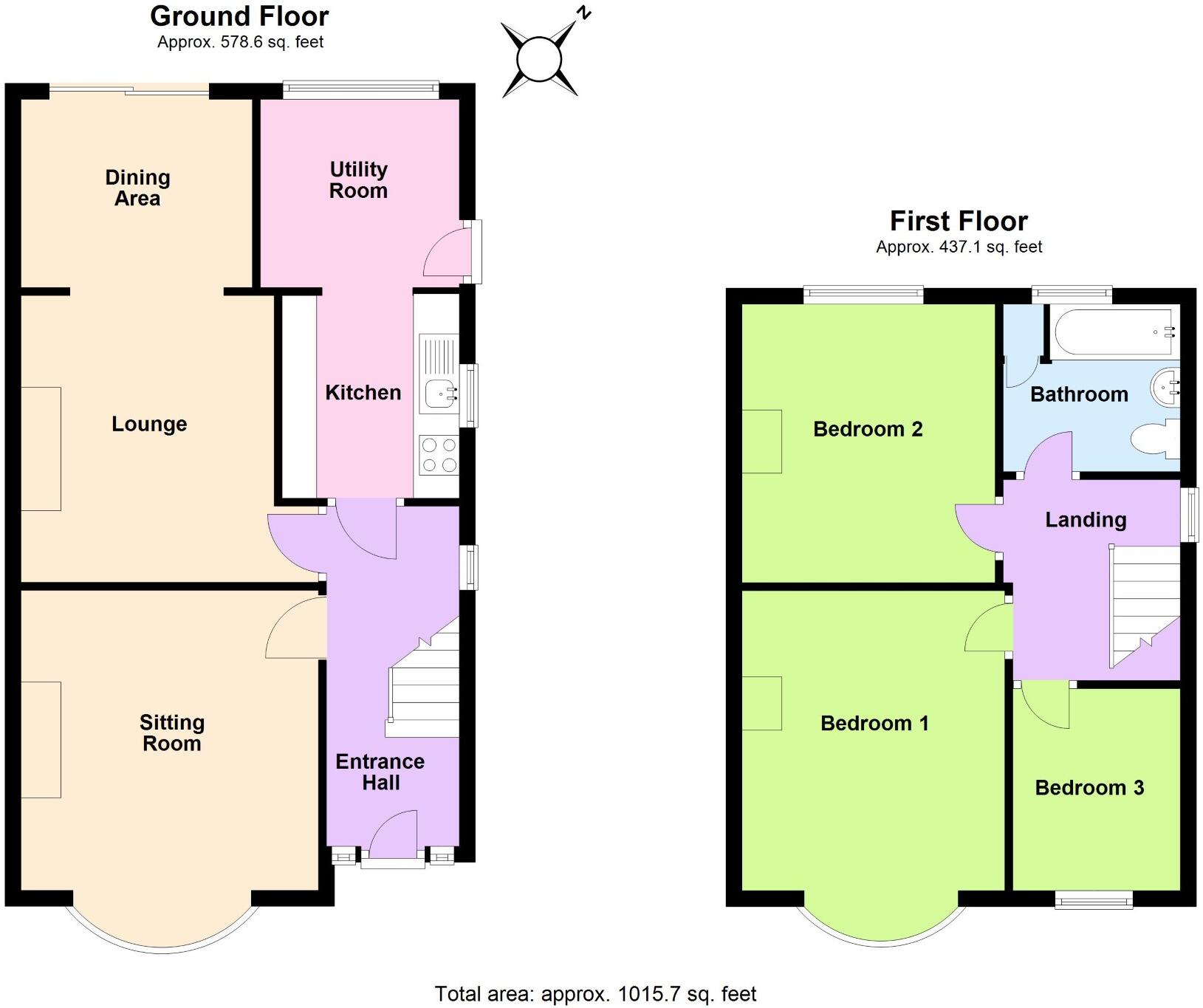 Hayden Avenue, Finedon floorplan