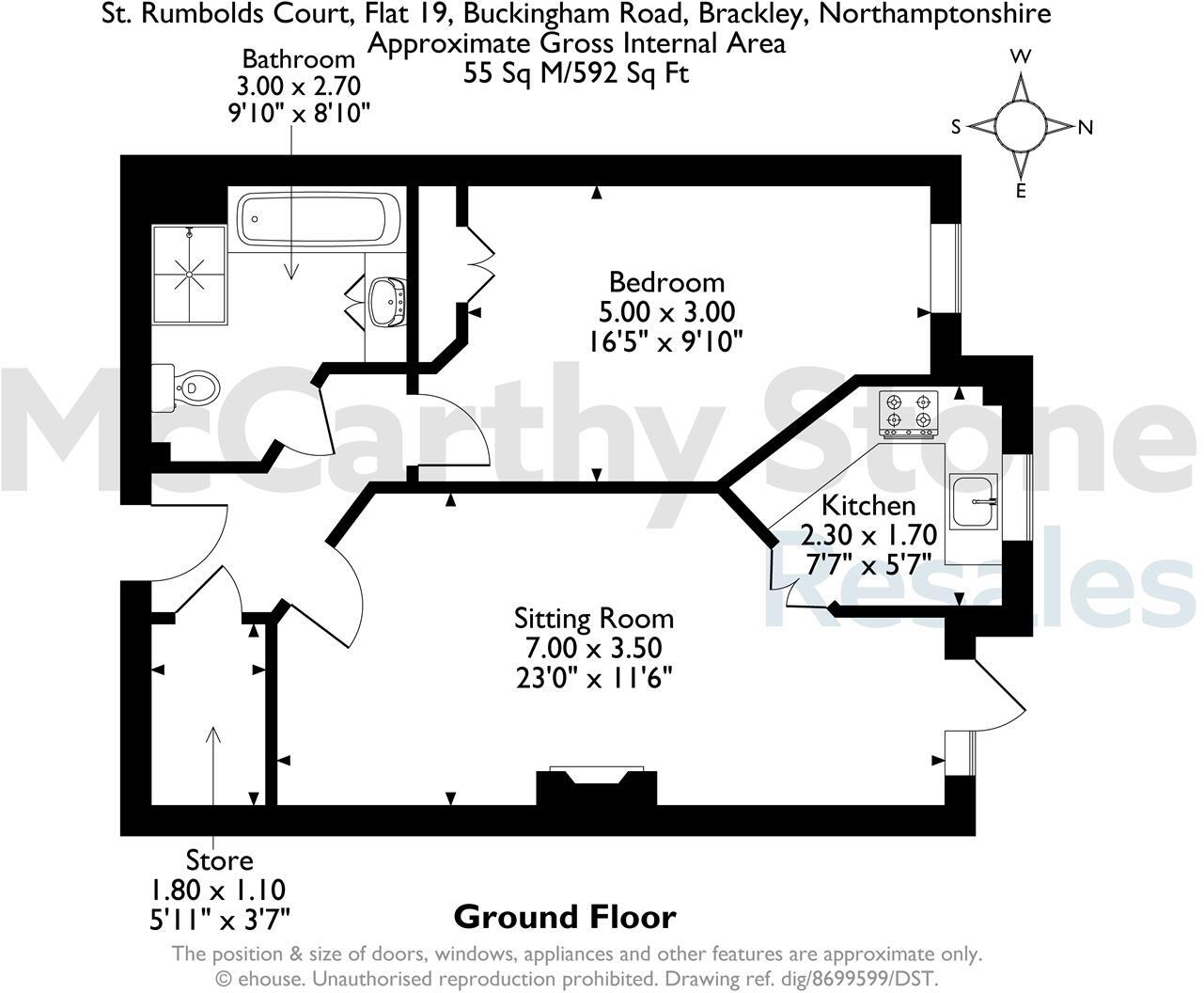 St Rumbolds Court, Buckingham Road, Brackley floorplan