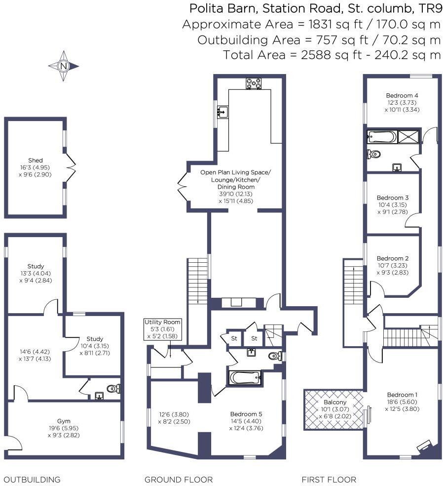 Station Road, St. Columb floorplan