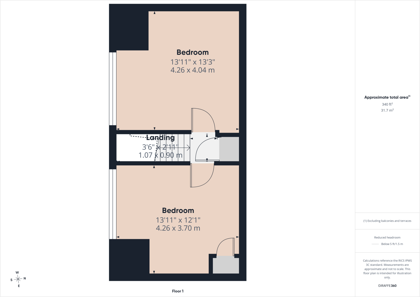 1 Seadown Drive, High Harrington, CA14 floorplan