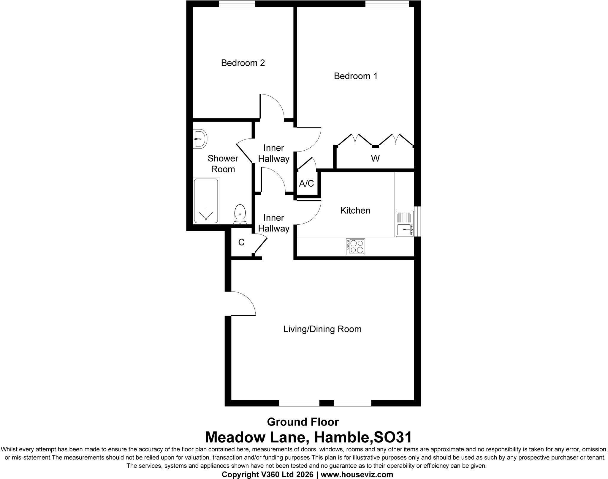 5 Meadow Lane, SO31 floorplan