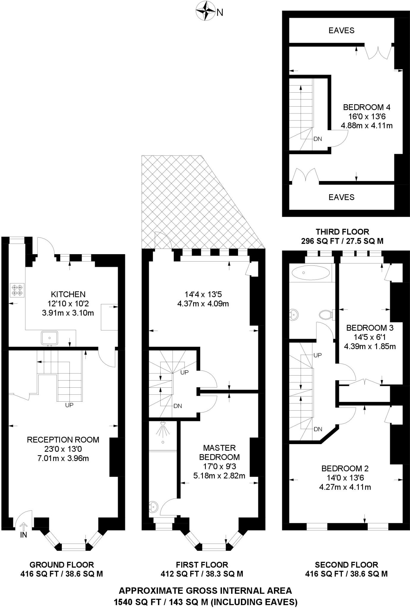 De Vere Gardens, London floorplan