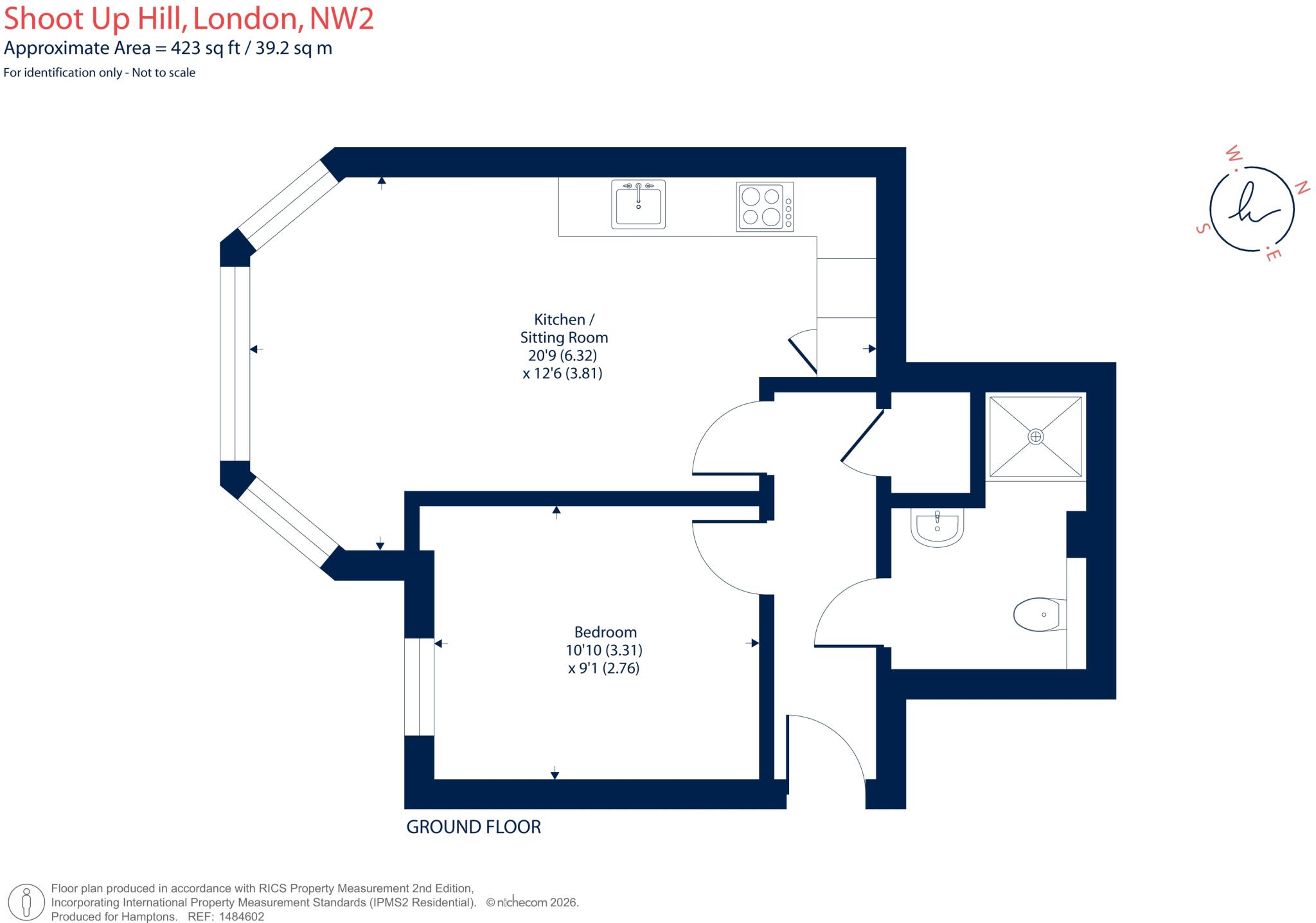 Shoot Up Hill London NW2 floorplan