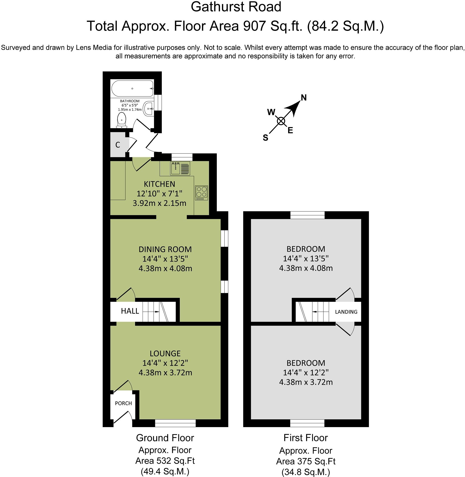 Gathurst Road, Orrell, Wigan, Greater Manchester. WN5 8QJ floorplan