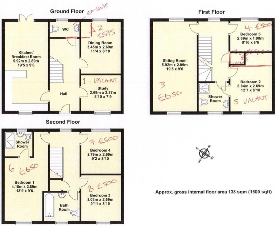 Room 5, Flack End, CB4 floorplan